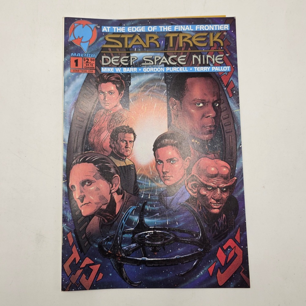 Malibu Star Trek Deep Space Nine 1 Comic Mike W Barr 1993 SNES Ad Sci-Fi